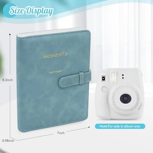 3.5x2.3" 256 Pockets PU Leather Photo Album