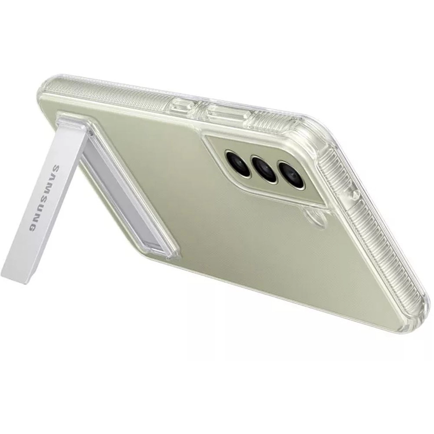 Clear Standing Cover Galaxy S21 FE - Thermoplastic Polyurethane Case