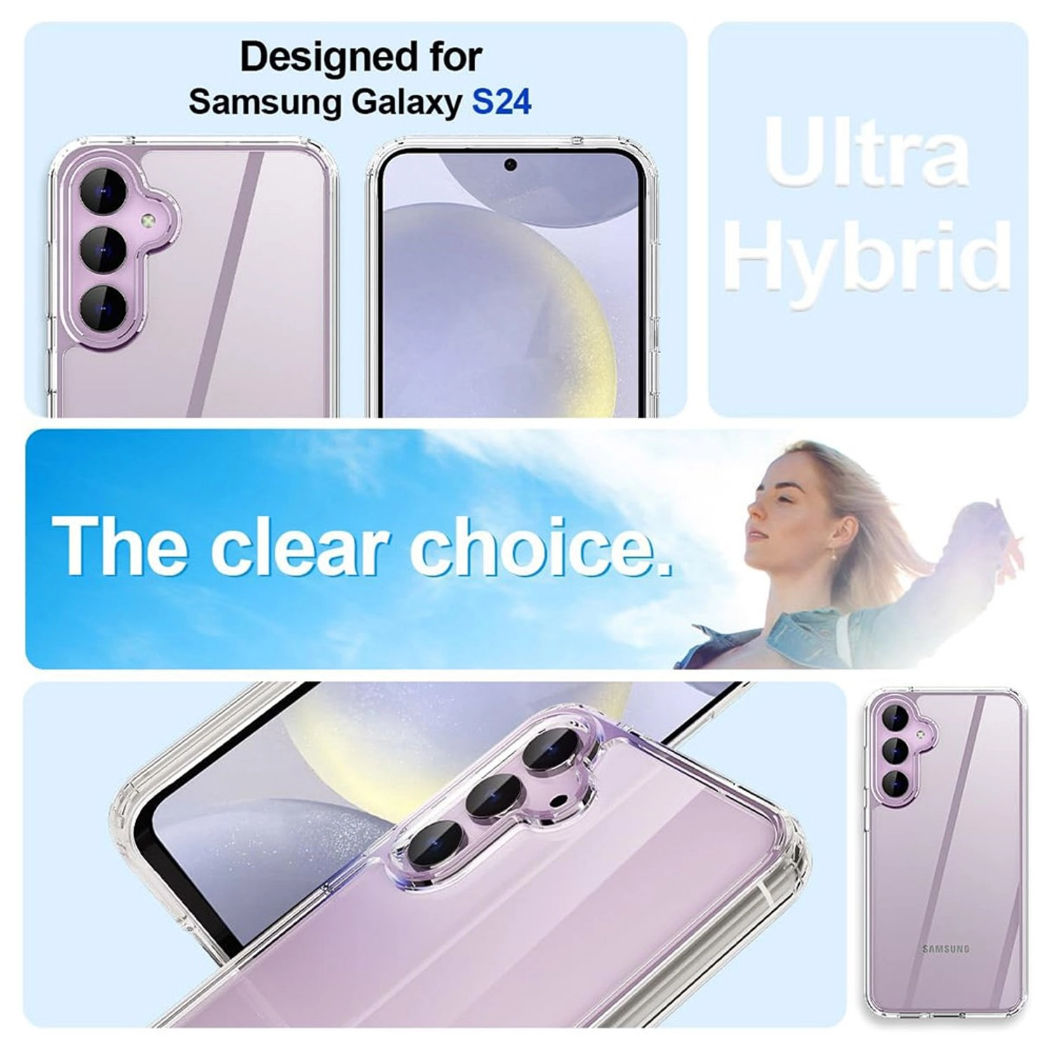 Galaxy S24 Case - Clear Back for Galaxy S24