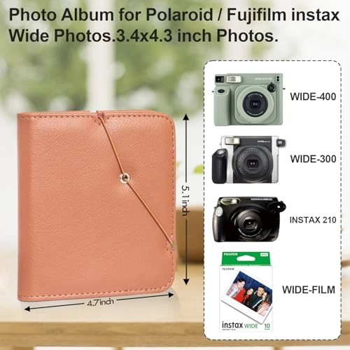 Photo Album for Instax Wide - 1 piece 3.4x4.3 Inch
