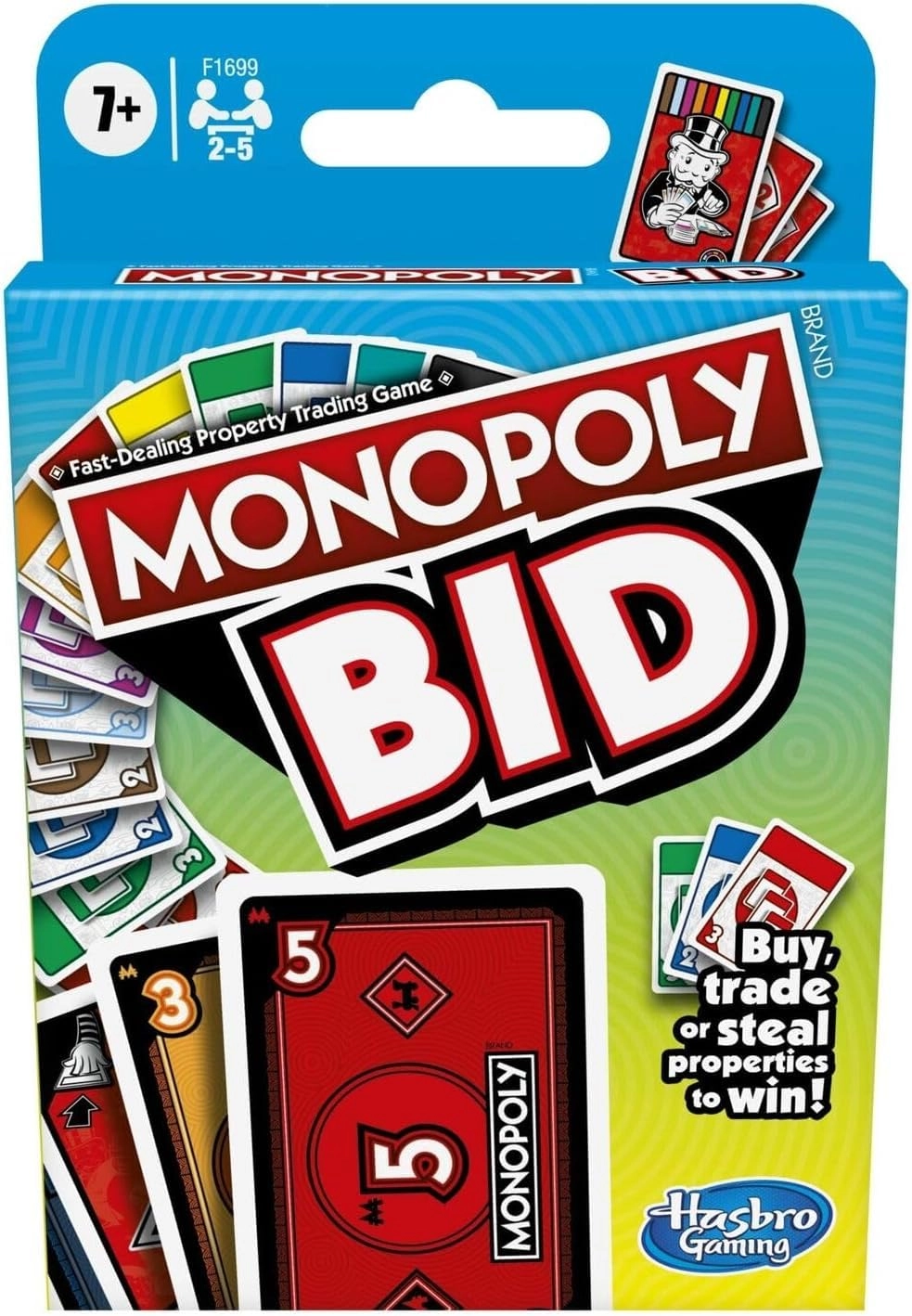Hasbro Monopoly: BID - Card Game