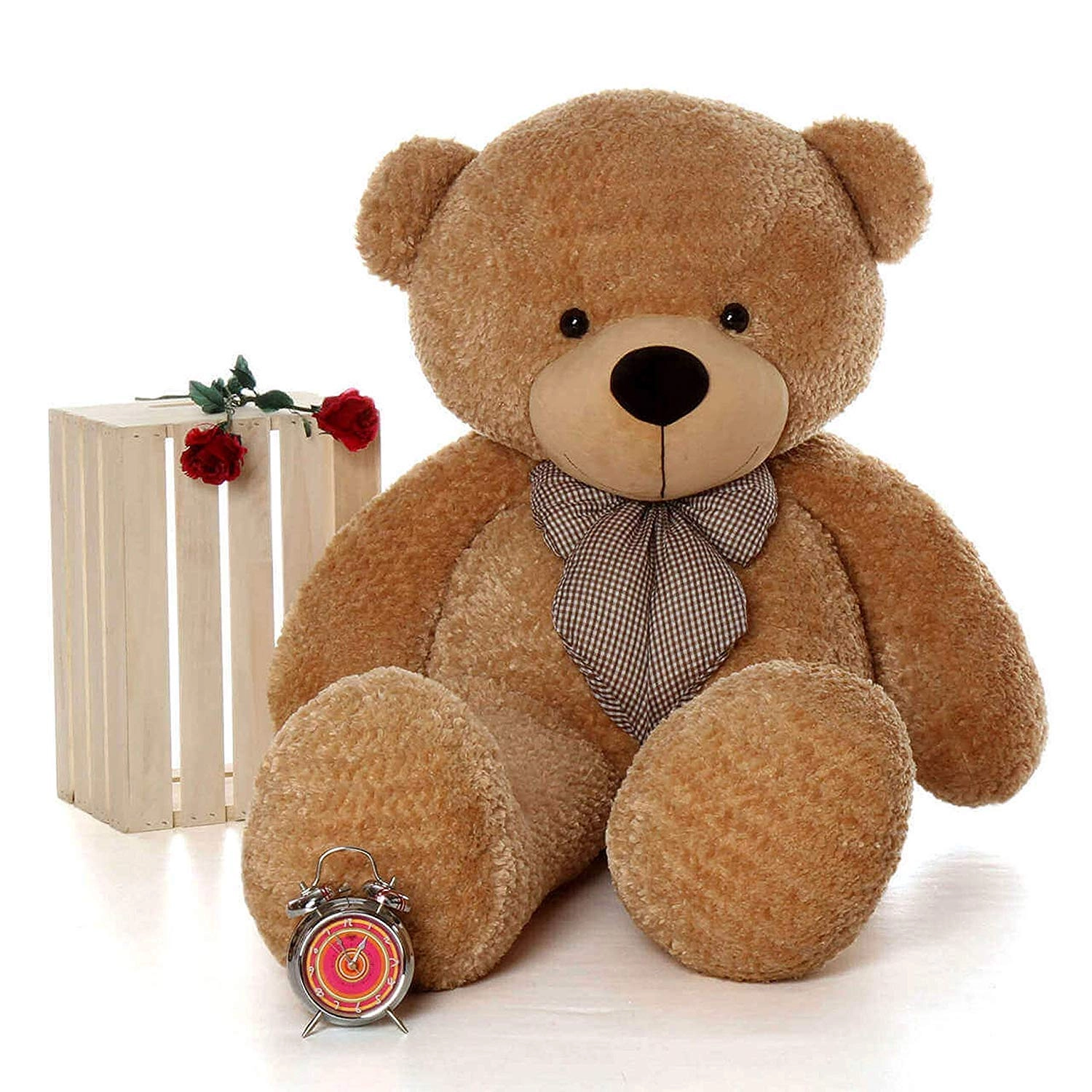 hug 'n' feel soft toys Teddy Bear - 33 cm Brown Plush