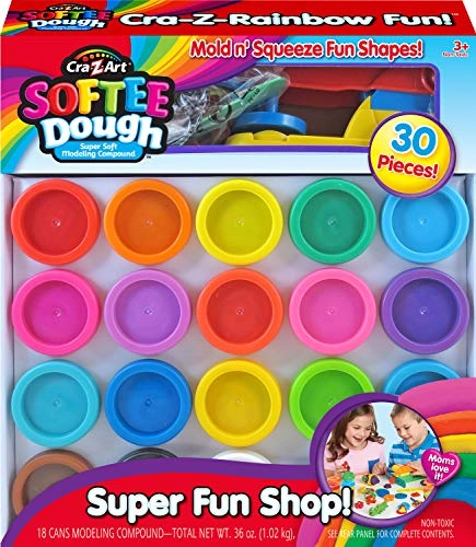 Super Rainbow Softee Dough Color Pack - 30 pcs