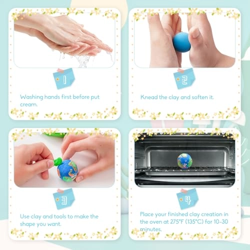 Air Dry Clay - Clay 469g 72pcs.