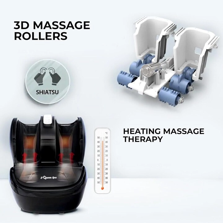 D-Queen Spa - Calf rollers 3D Feet rollers 10 Airbags