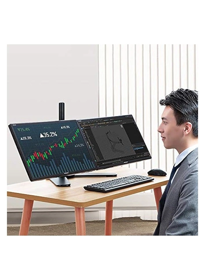 Dual LCD Monitor Desk Mount Stand - 2 27in