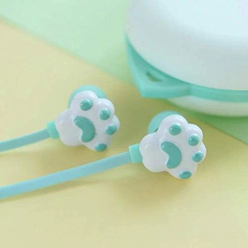 Creative kitten claw in-ear headphones - 3.5mm 120cm cable