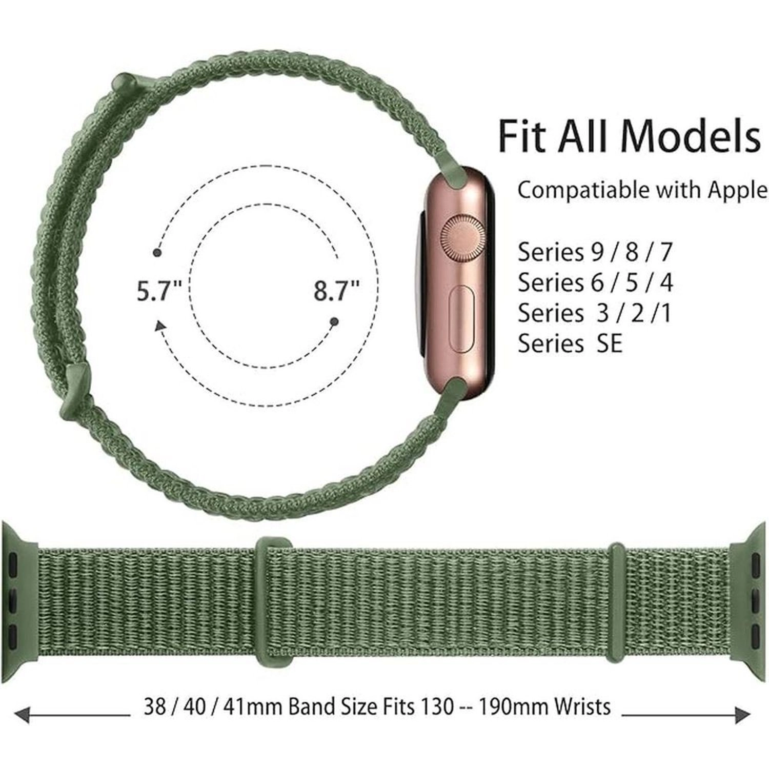 Nylon Watch Strap for Apple Watch - 44/42mm