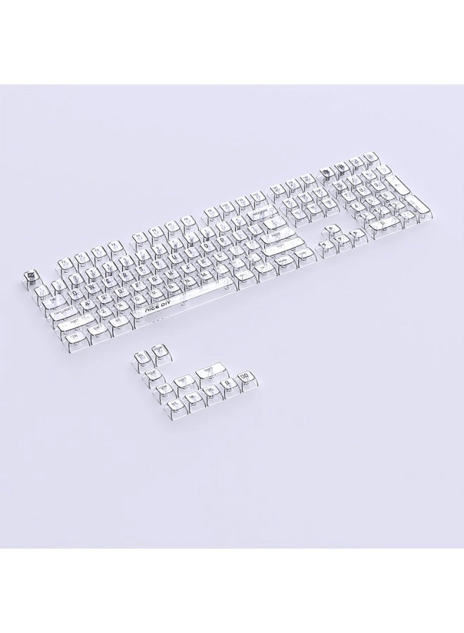 Heiji Snake Crystal Mechanical Keycap - MDA Height Small 119 Keys Crystal Blue V2