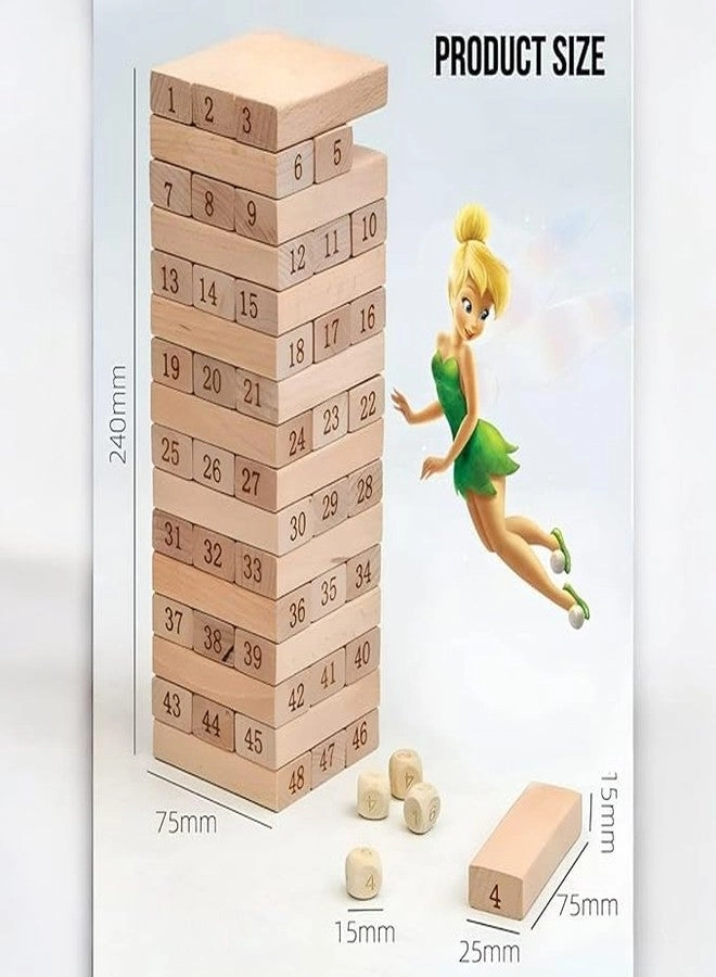 Number Block Stacking Tower - 48 Pieces