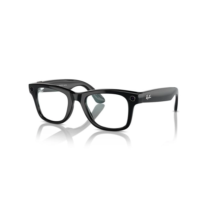 EssilorLuxottica RW4006 - 50mm Shiny Black-Clear