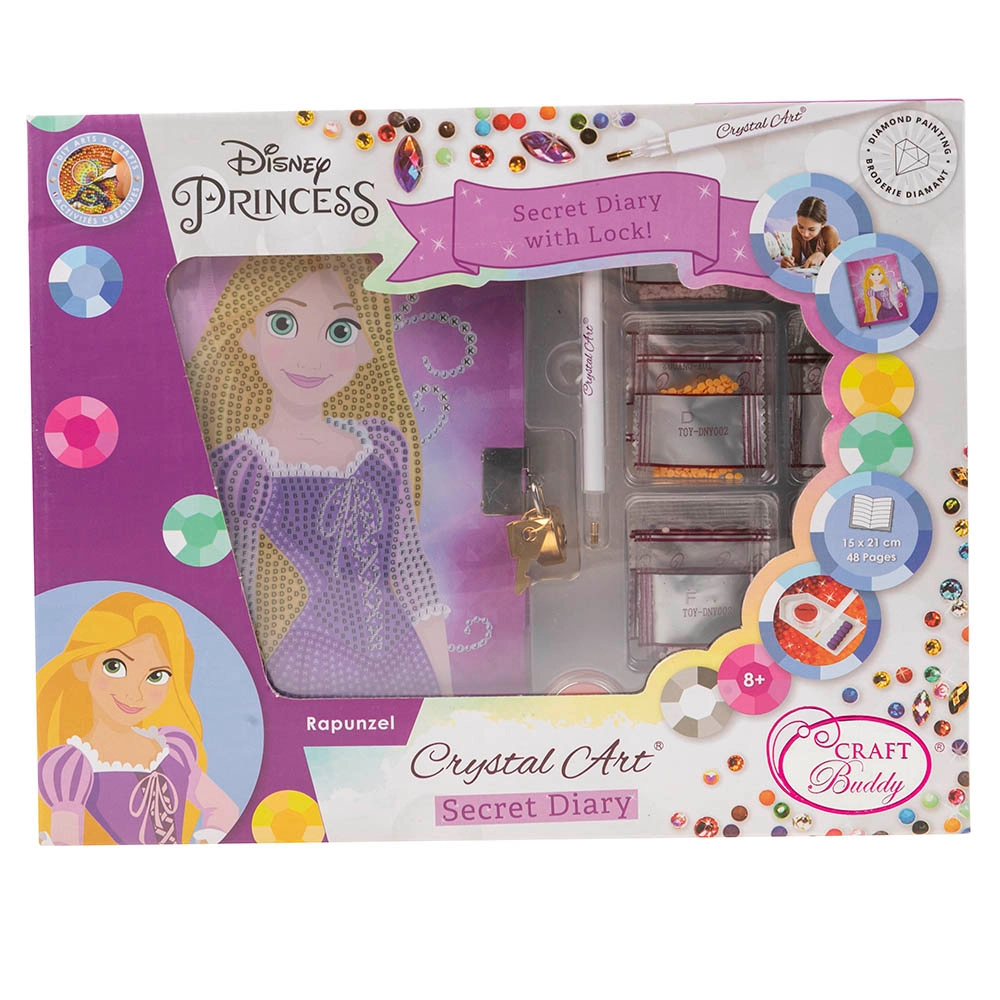 CRAFT Buddy Crystal Art Secret Diary - Rapunzel