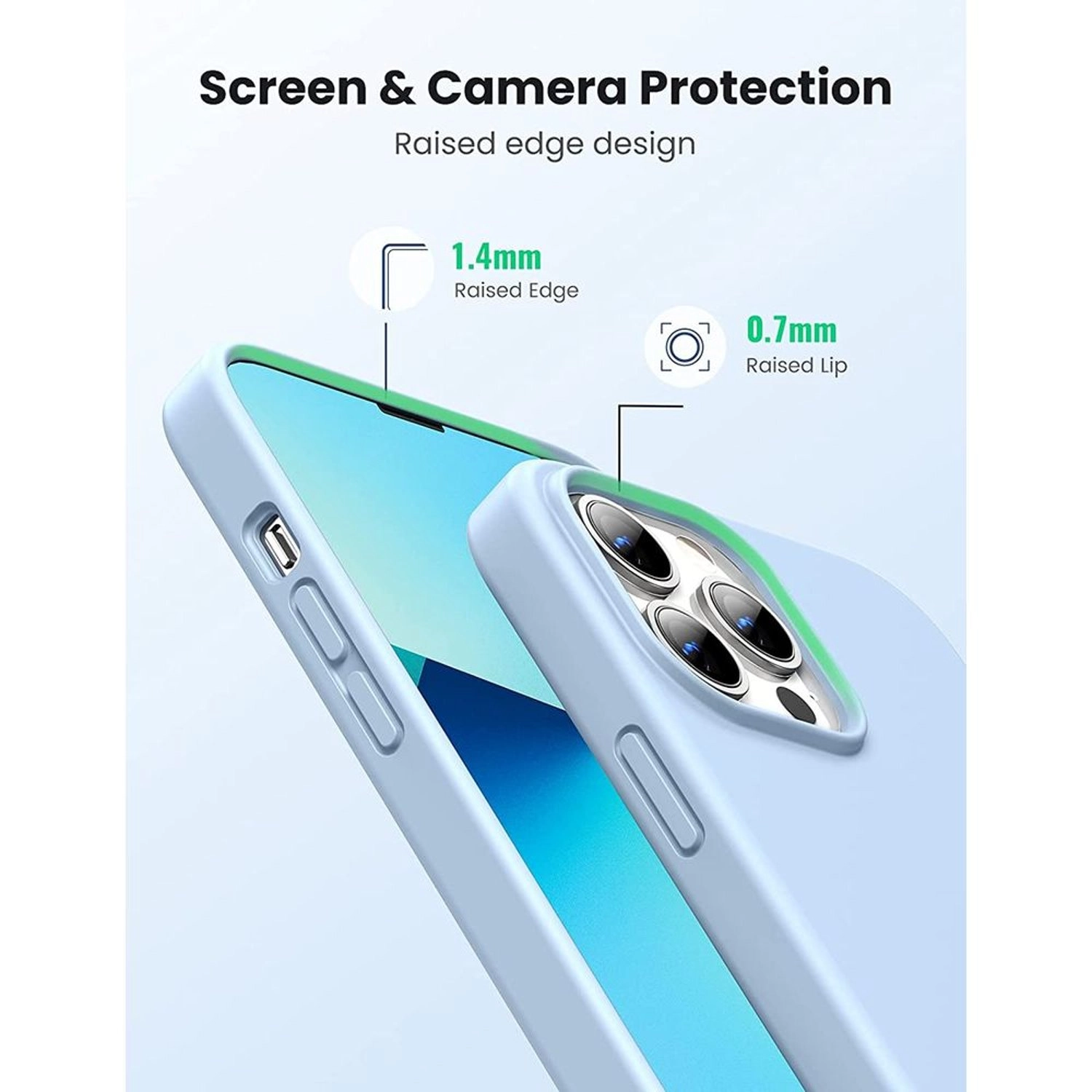 Protettivo-Series Silicone Case - Silicone Back Case for iPhone 13 Pro Max