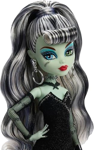 Frankie Stone Doll - striped swimsuit dark shimmering dress