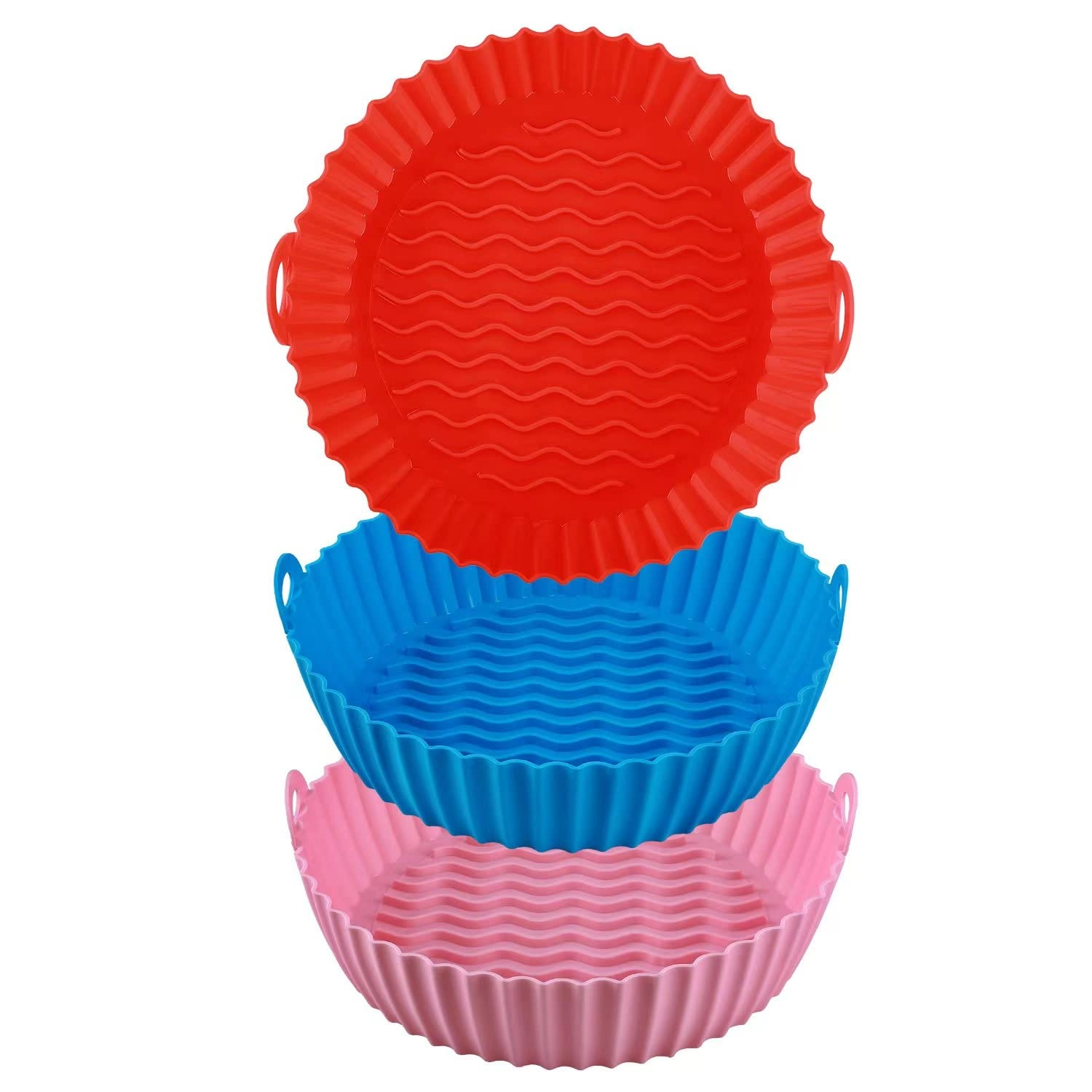 KLRSEN Air Fryer Silicone Liners - Silicone 3 Pack