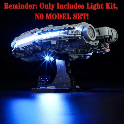 LED Lighting Kit - Compatible with 2024 Millennium Falcon Star Wars 75375 Model USB or battery