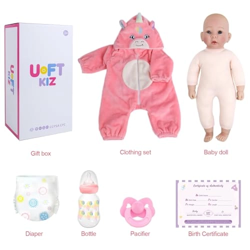 Real Life Baby Dolls - 17 inches Vinyl Soft Cloth Body Ages 3+