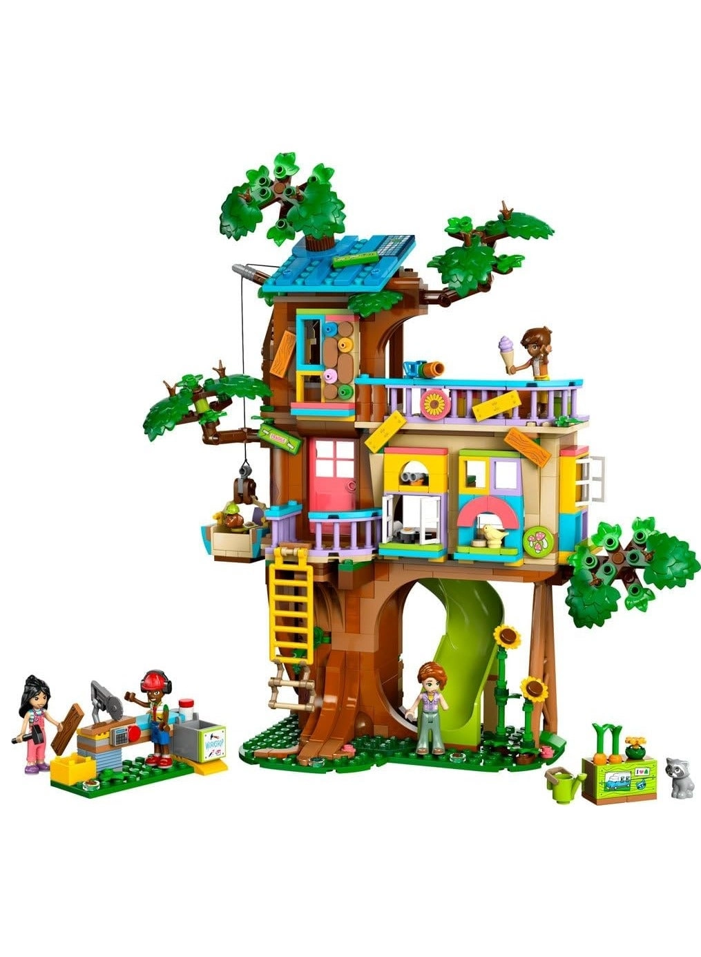LEGO Friends Friendship Tree House Hangout (42652) - 4 Minidoll 2 Animal Figures
