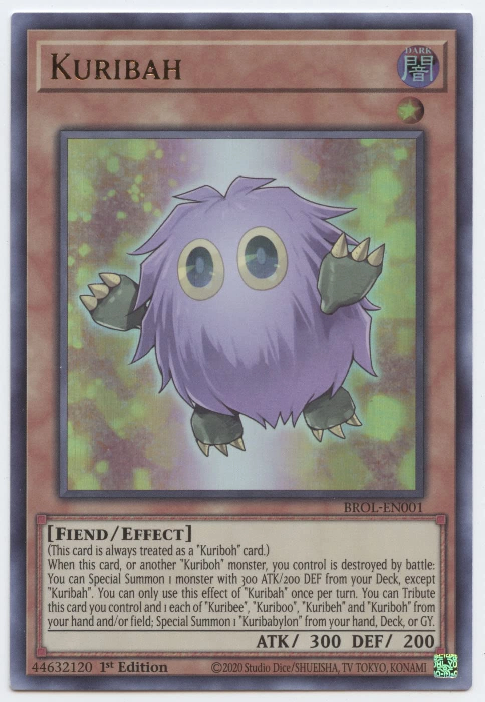 Yu-Gi-Oh! Kuribah - BROL-EN001 - 1st Edition