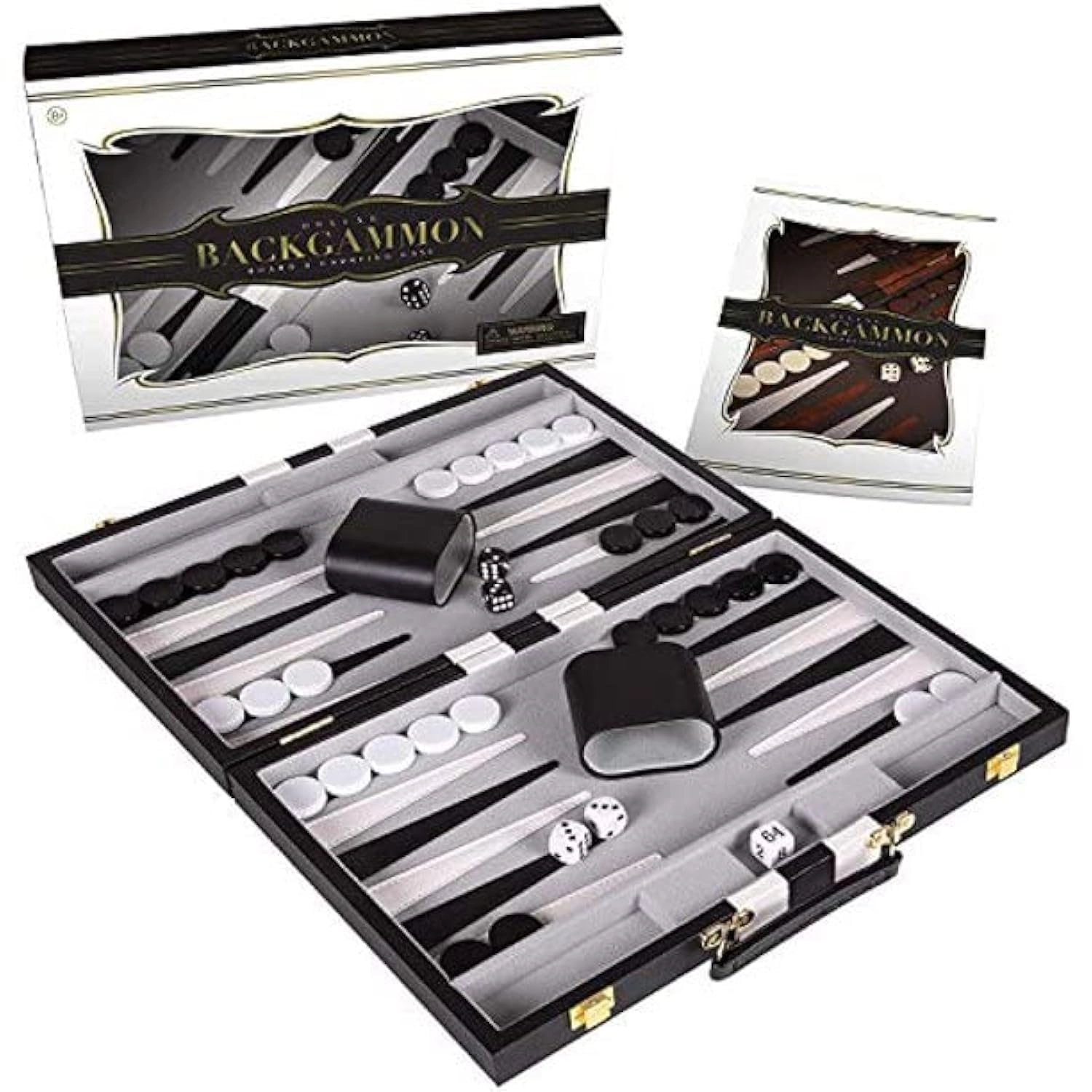 Crazy Games Backgammon Set - Premium Leather Case Strategy & Tip Guide