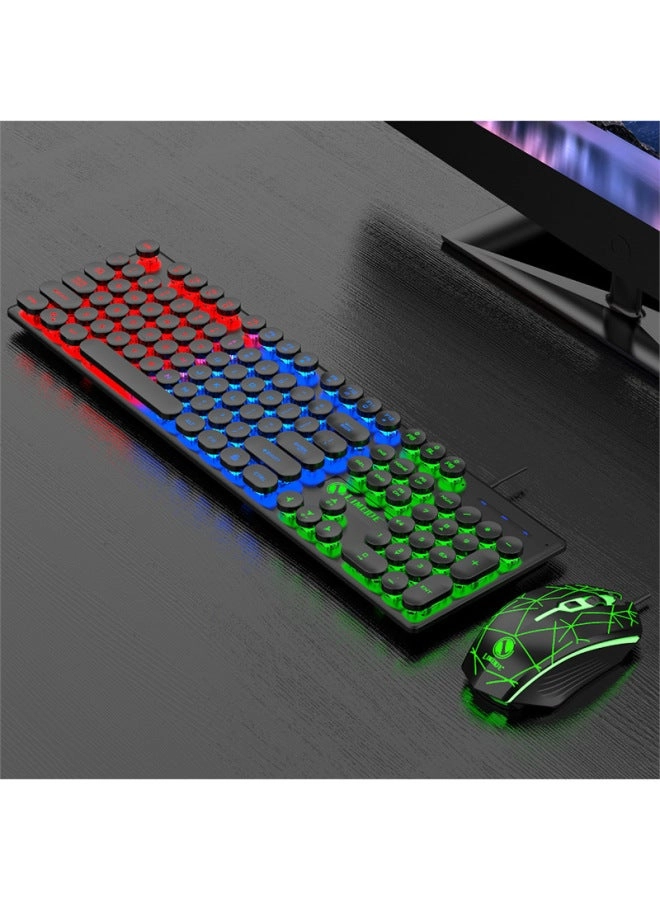 Zhaoyin Steampunk Keyboard And Mouse Suit - Wired