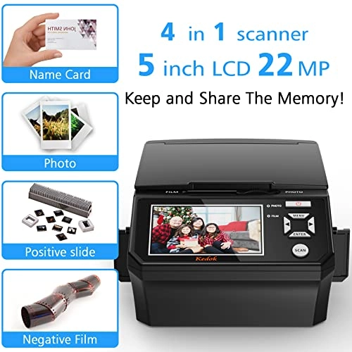 Photo,NameCard,Slide & Negative Scanner - USB