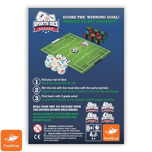 Sports Dice Soccer - 2 or 4 players 7+ 15 min