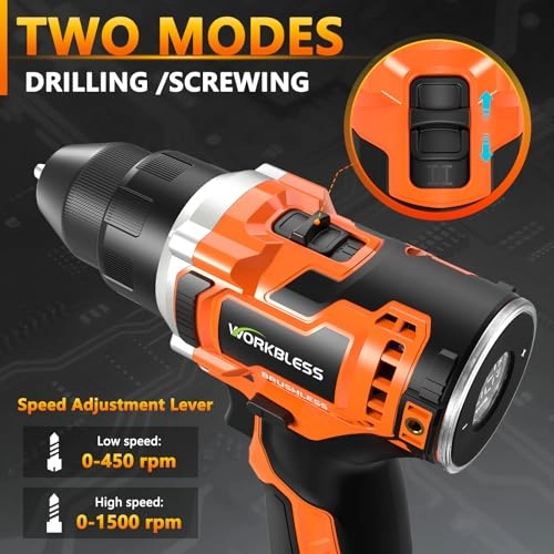Brushless Power Drill - 2.0Ah 12V