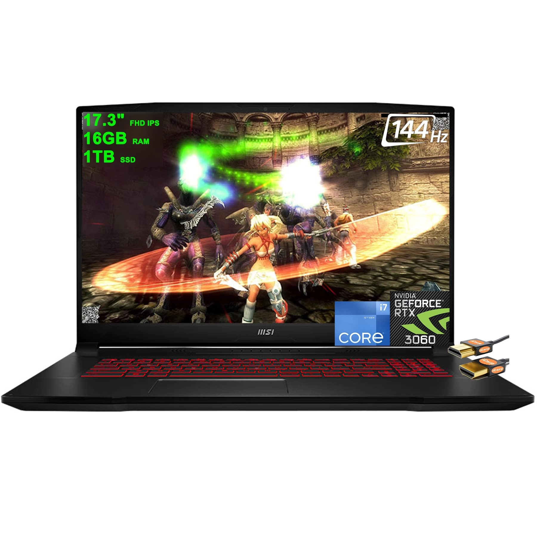 MSI KATANAGF76 - 17.3'' 1000GB 16GB Core i7-12700H