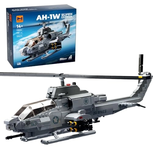 AH-1W Super Cobra (M8024) - 958 Pcs 1:35 Helicopter Building Kit