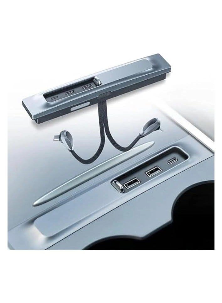 Green Tiger USB Hub - Tesla Model 3/Y 4-in-1