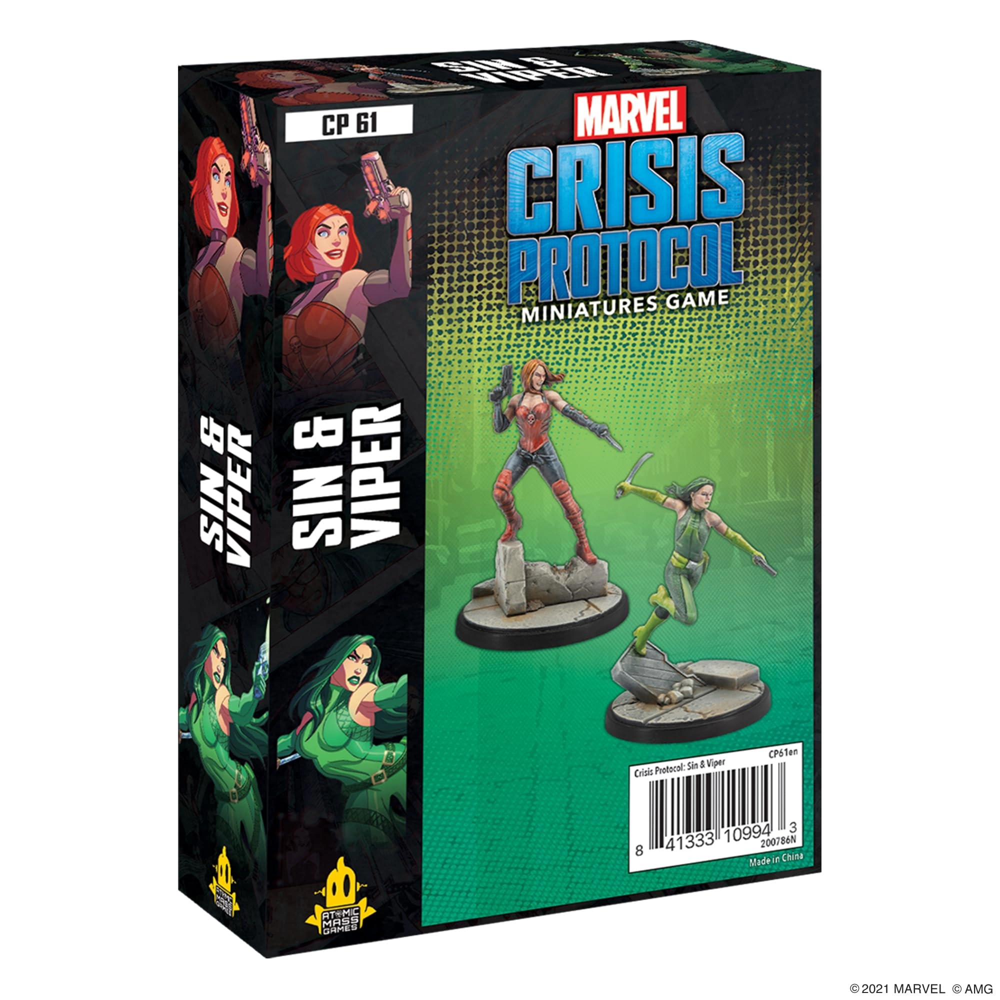 Atomic Mass Games MARVEL: Crisis Protocol: Sin and Viper Character Pack