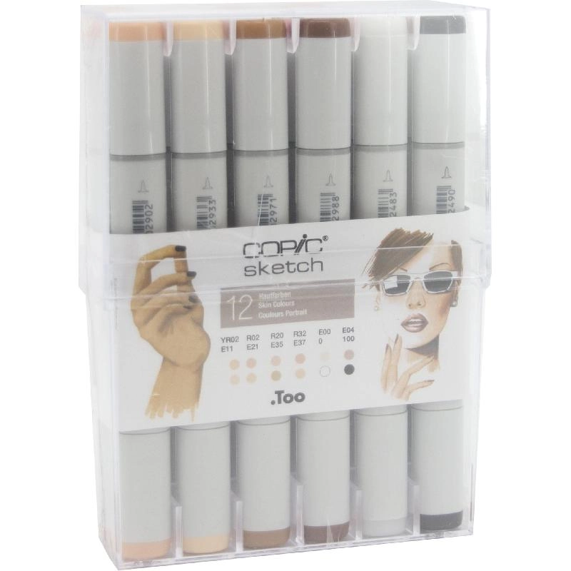 Copic Sketch Skin Tone Set - Assorted Color Twin Tip