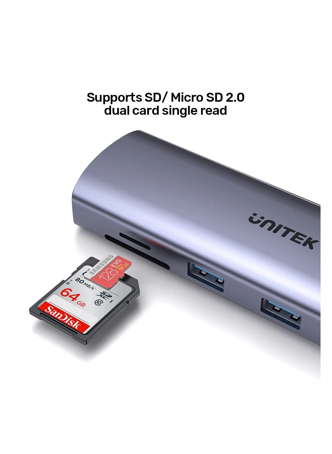 D1113A - 9-in-1 USB-C Hub 3x USB-A 5Gbps HDMI 4K@30Hz PD 100W