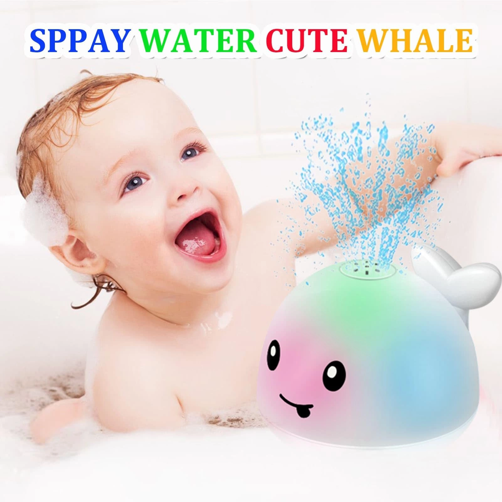 Whale Water Spray - 5 inches Rechargeable Automatic