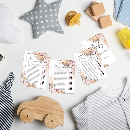 Boho Floral Baby Shower Games - 30 piece(s)