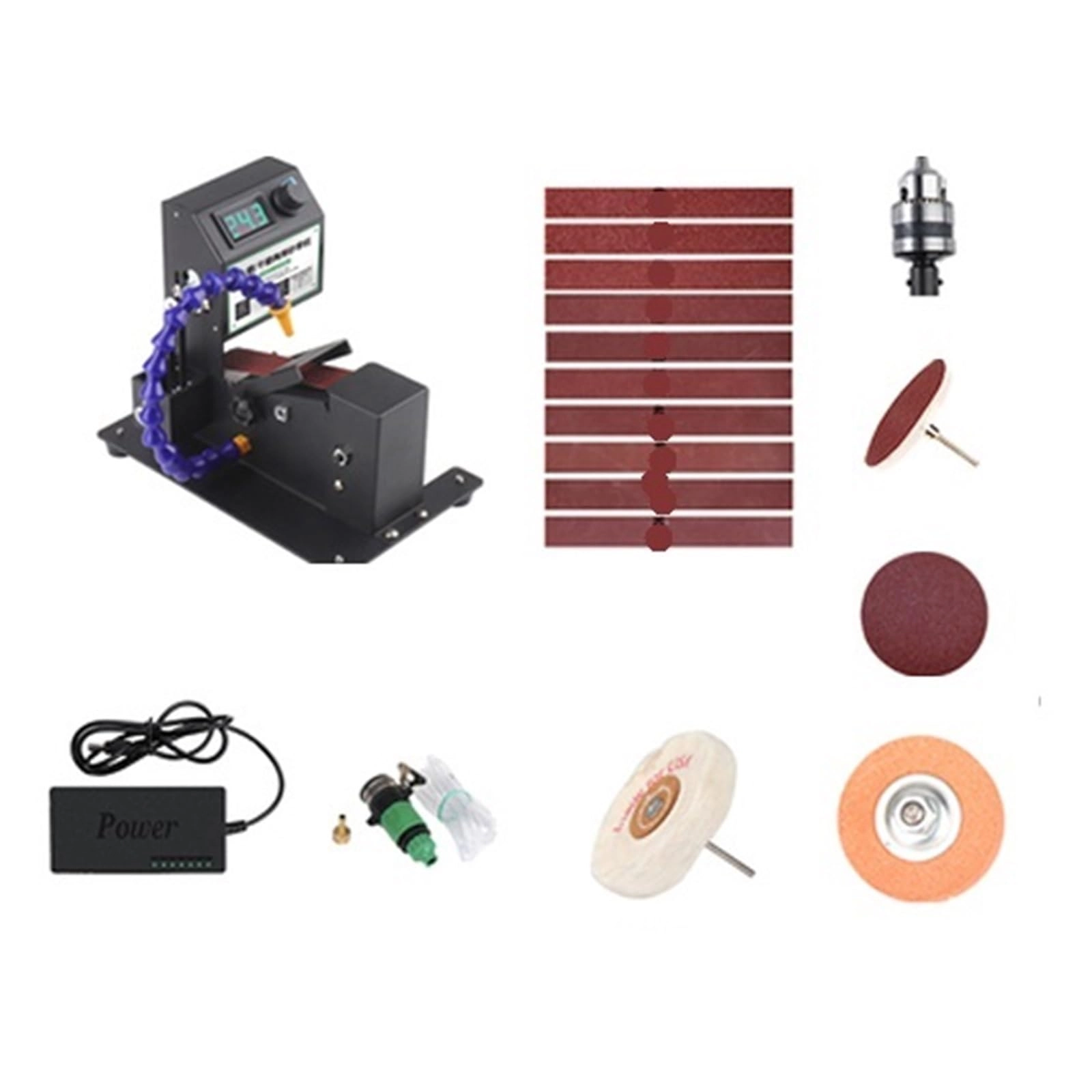 Mini Belt Sander - 7 Variable Speed 10 Sanding Belts