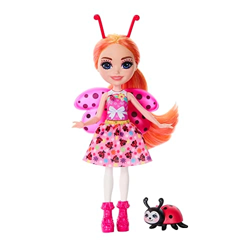 Ladonna Ladybug Doll - 15 cm Animal Friend Waft Removable Skirt Ages 4+