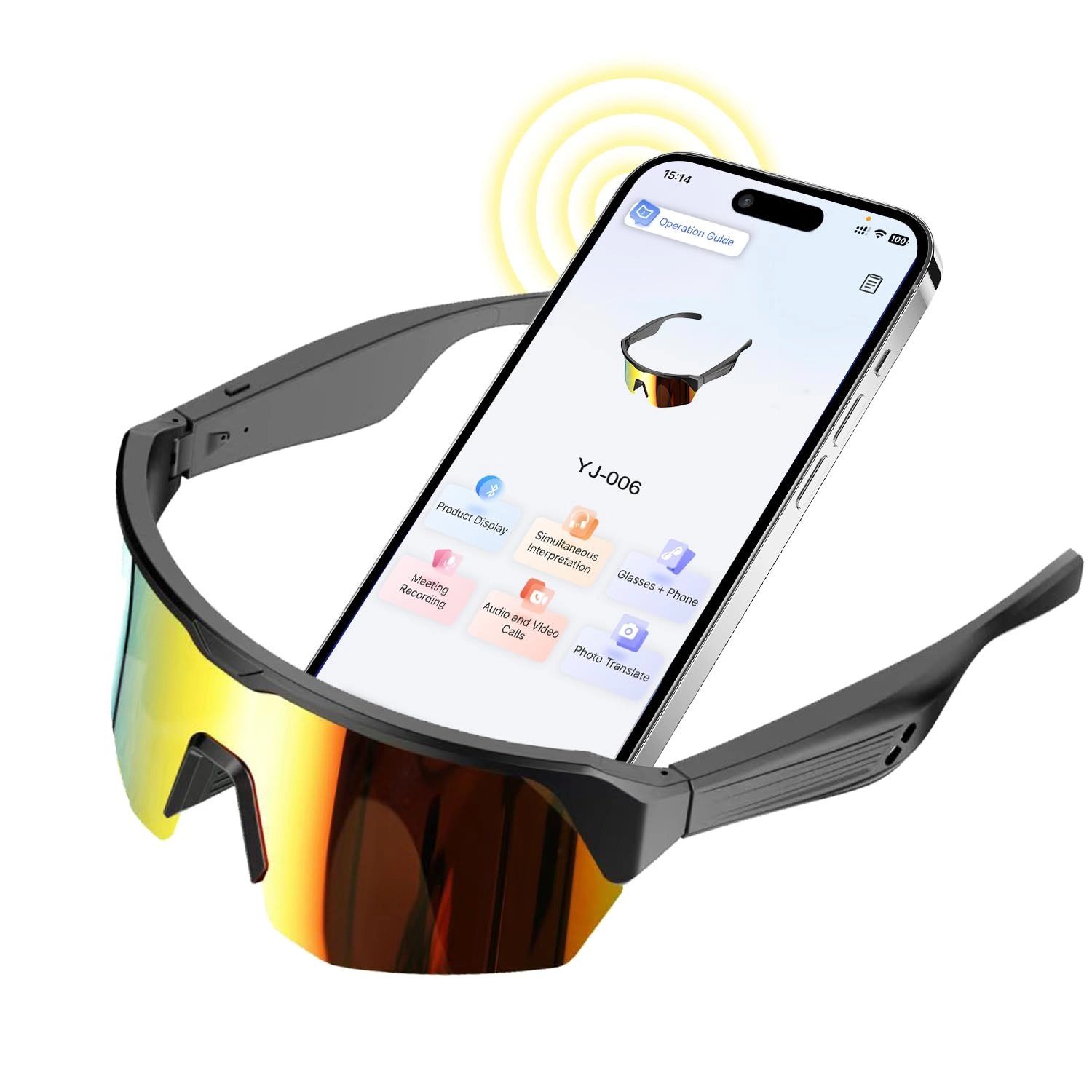 GenXenon YJ006 - Bluetooth 5.3 Polarized Lenses Open Ear