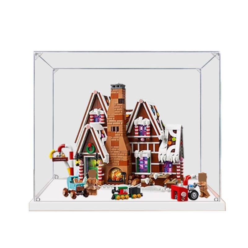 Clear Acrylic Display Case - for 10267 Black Bottom+background