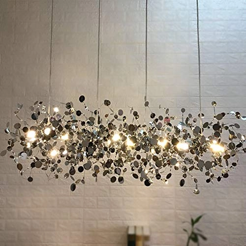 G9 Creative Modern Chandelier - Stainless Steel Silver