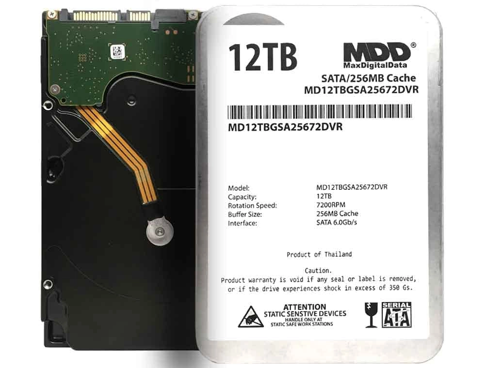 MDD MAXDIGITALDATA (Renewed) MDD 3.5" 7200rpm 256MB - 12TB