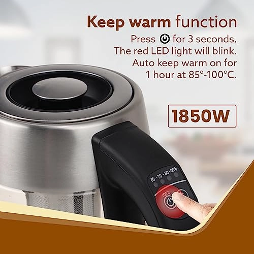 Supreme Electric Glass Kettle - 1.7L