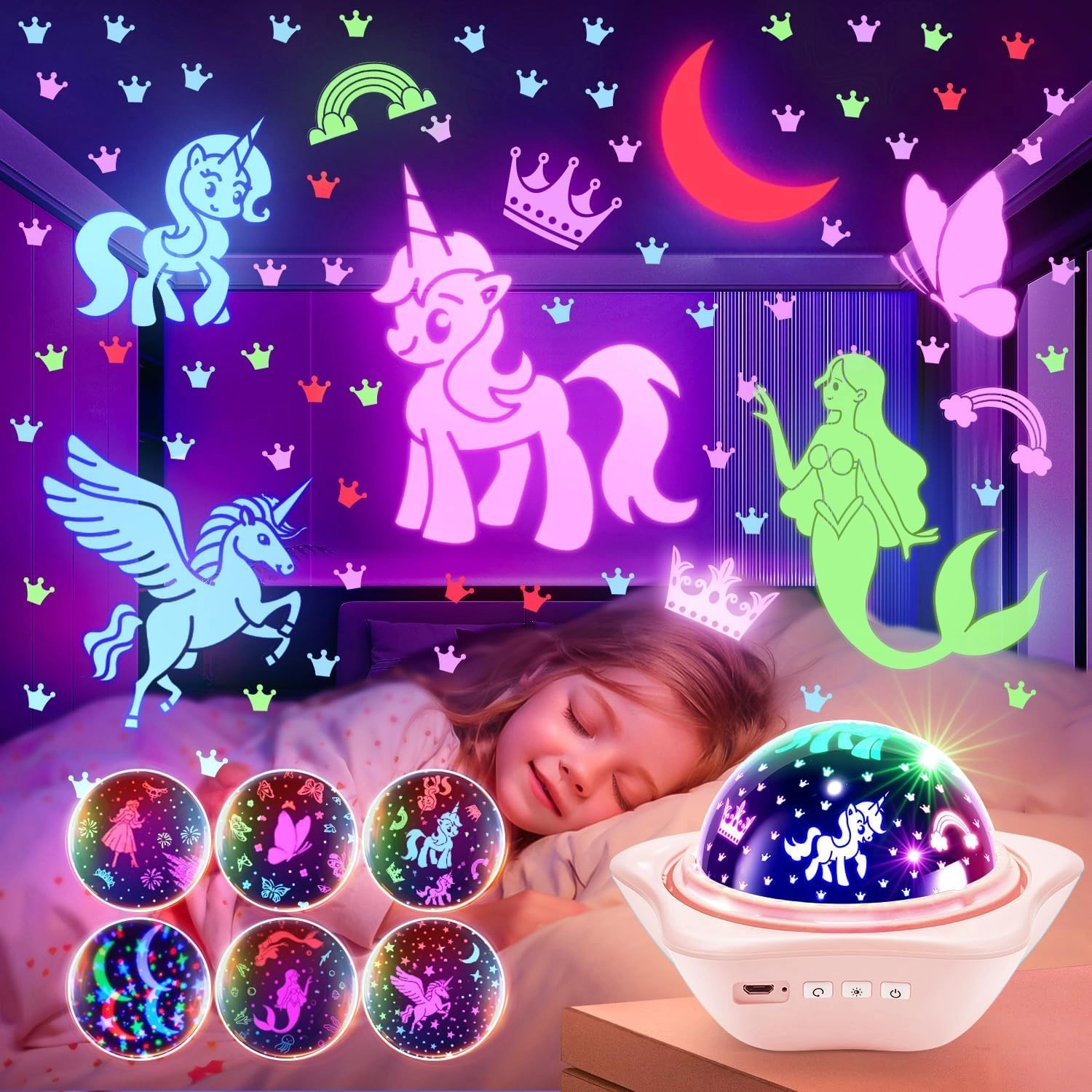 TK CO.,Ltd. Unicorn Night Light - Battery Powered Pink