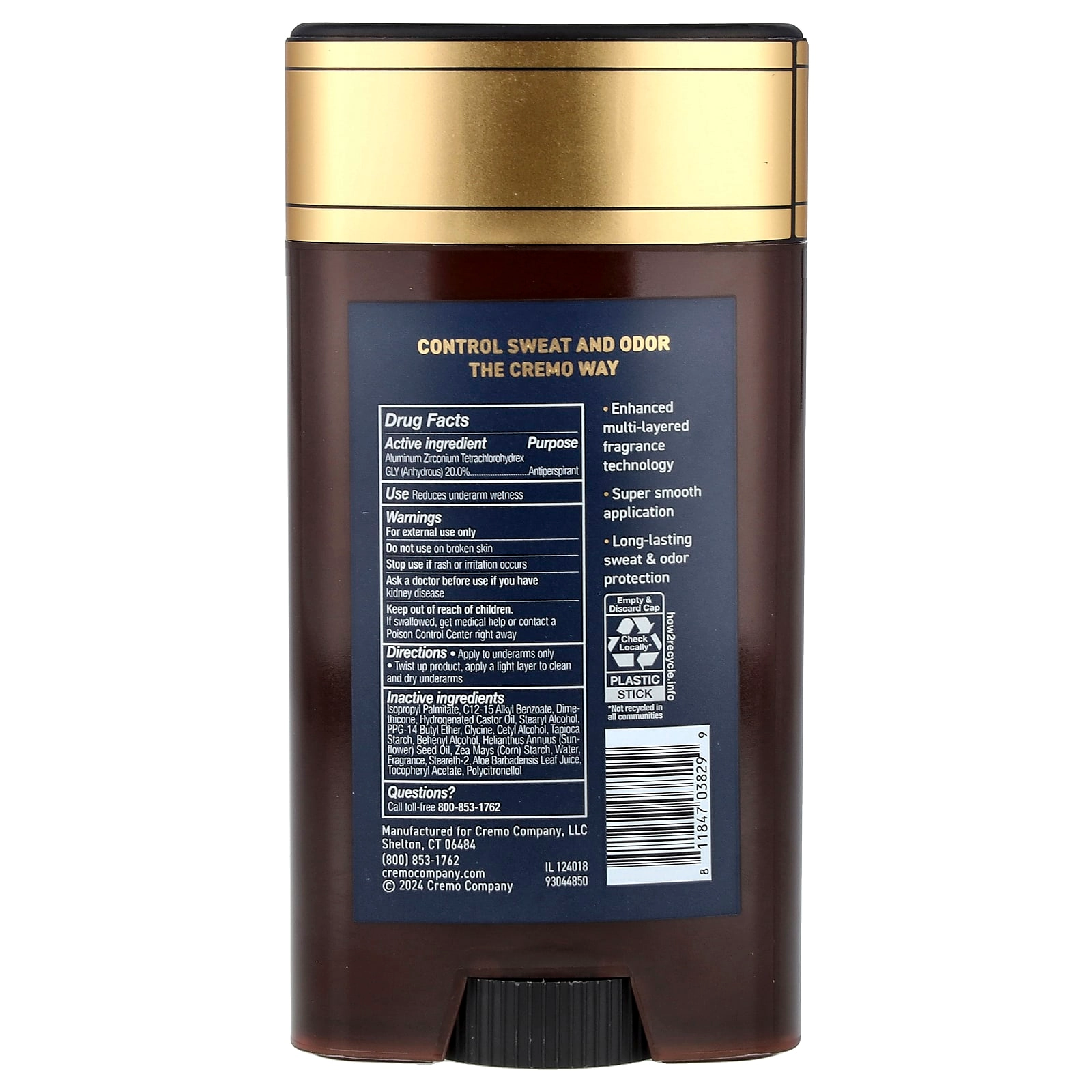 Antiperspirant & Deodorant - Palo Santo 2.65 oz (75 g)