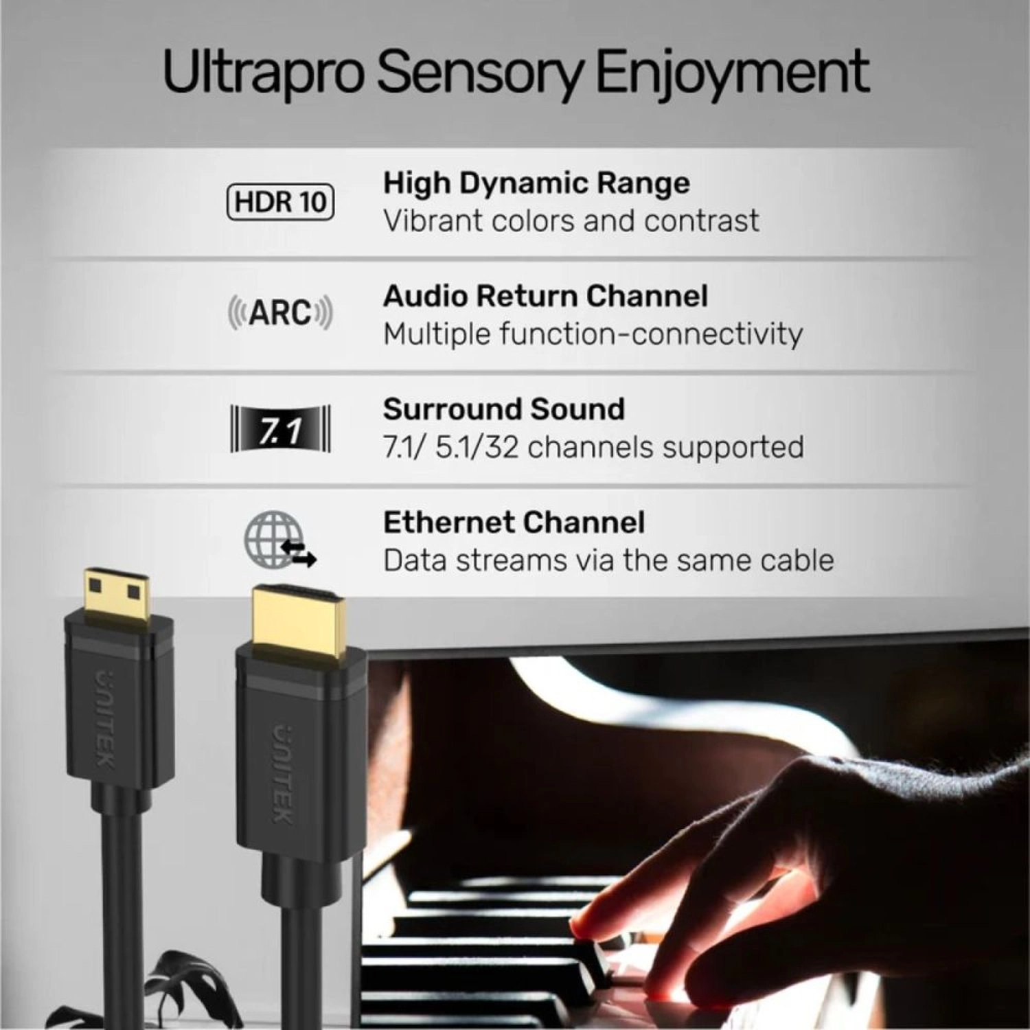 4K HDMI Cable 2m with Ethernet