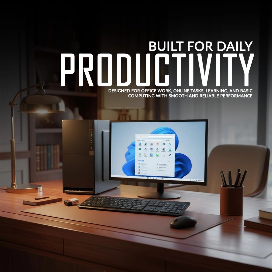 Core i5 - Core i5-2400 8GB 128GB SSD 500GB HDD + 19-Inch LED Monitor + Keyboard & Mouse