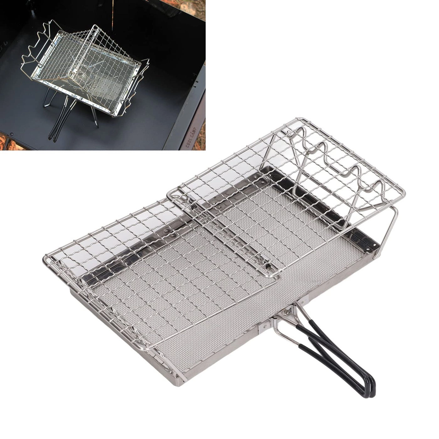 Camping Stove Toaster - Foldable Stainless Steel Portable