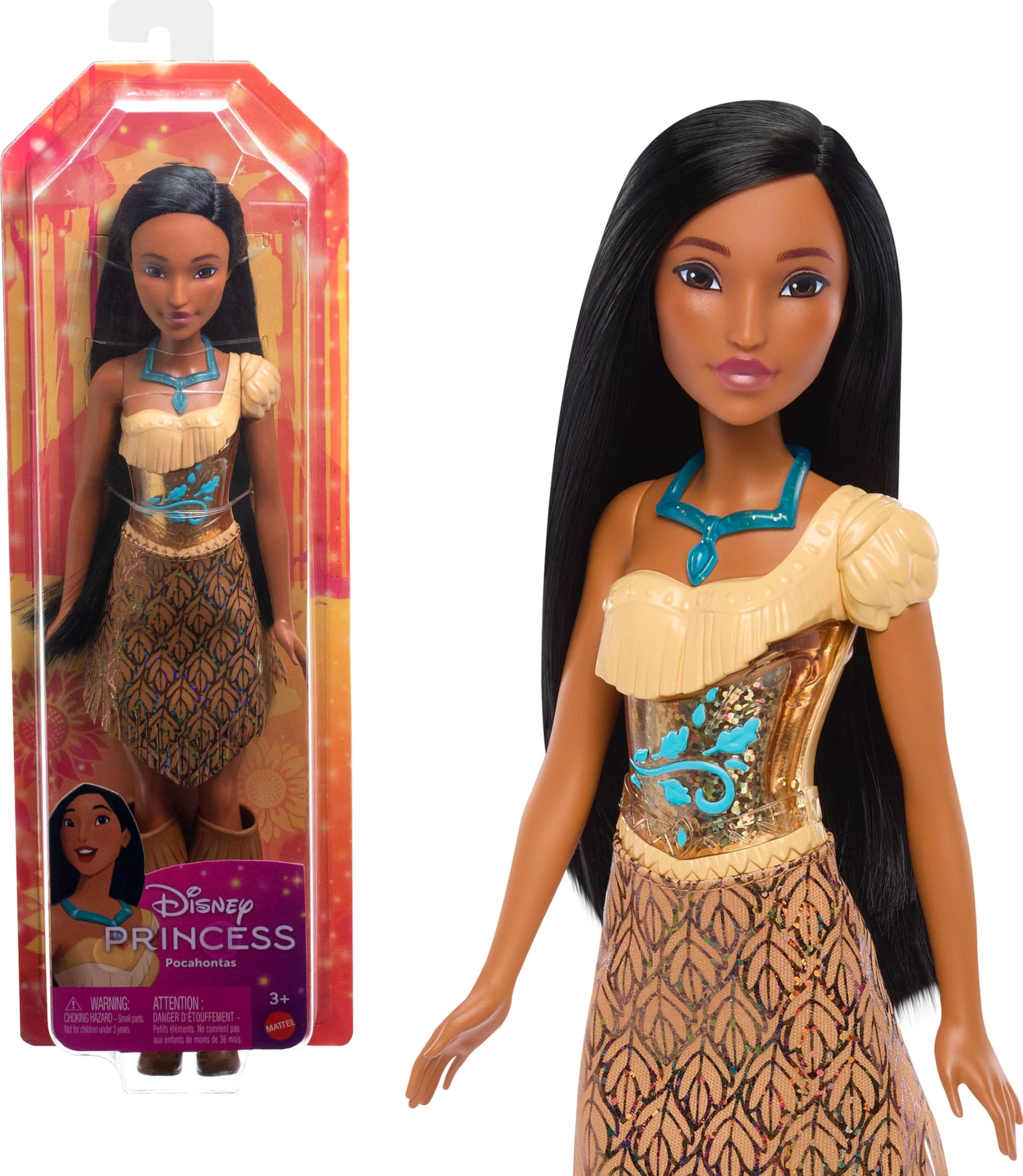 Pocahontas Fashion Doll - Posable Sparkling Clothing Accessories Ages 3+