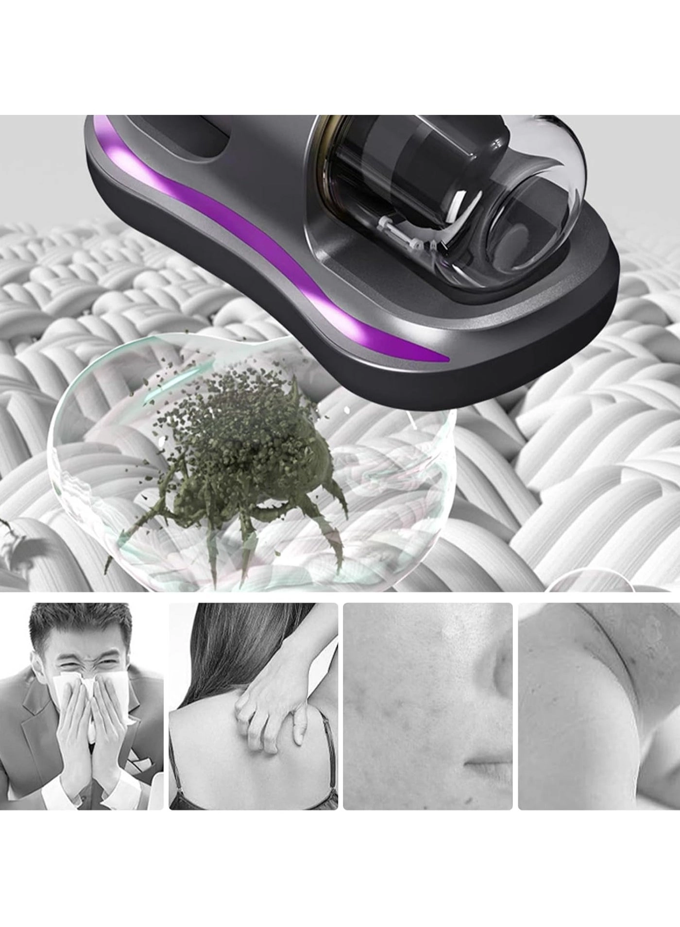 UV Bed Cleaner - Cordless Handheld 8000Pa
